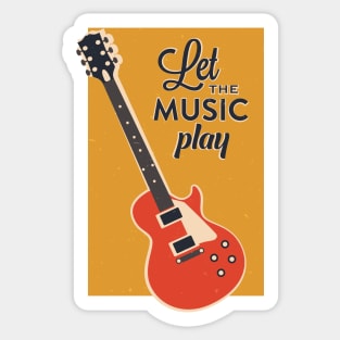 Let the music play Sticker